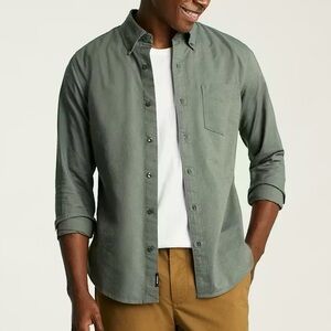 Bonobos Everyday Oxford Shirt Olive Slim Fit Large